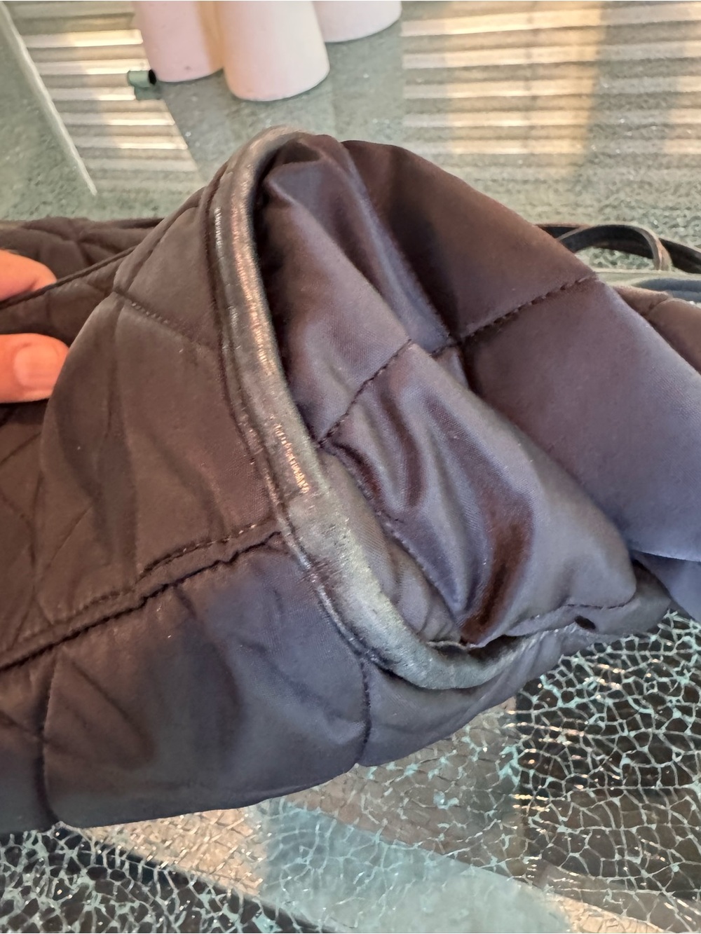 MZ Wallace Quilted Black Shoulder Tote Bag - Picture 13 of 14